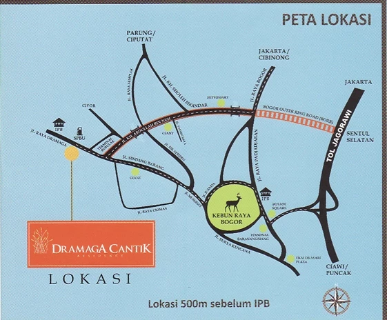 Peta-Lokasi-Dramaga-Cantik-Residence